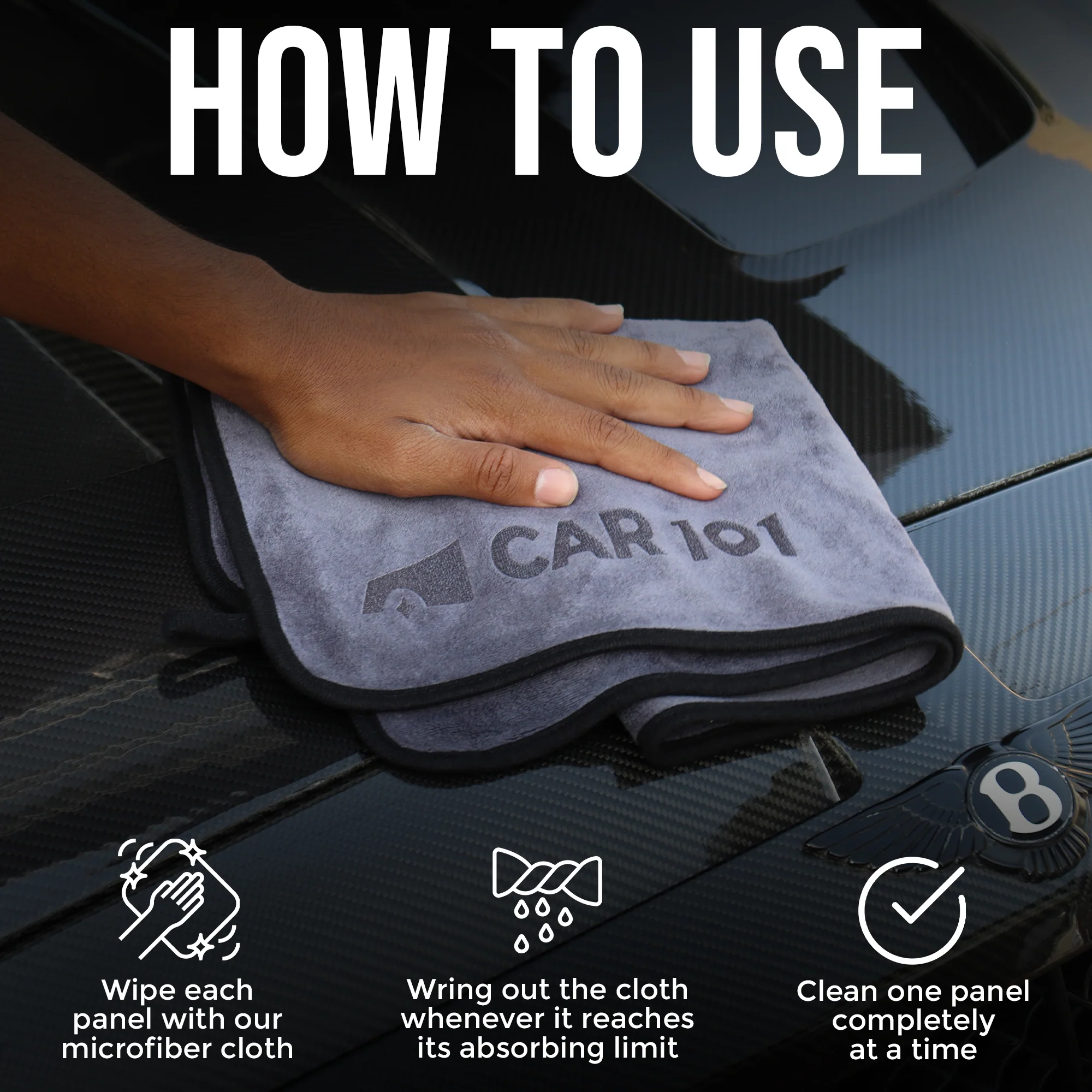 CAR101 500 GSM Microfiber Towel - Image 5