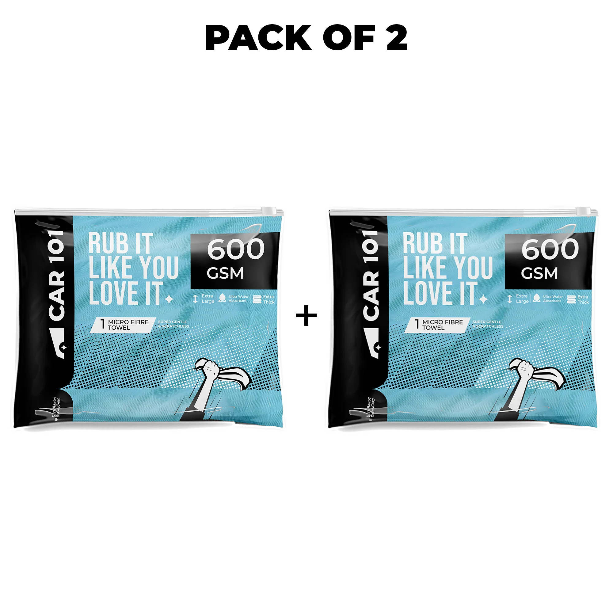 CAR101 600 GSM Twisted Loop Drying Towel - Image 11