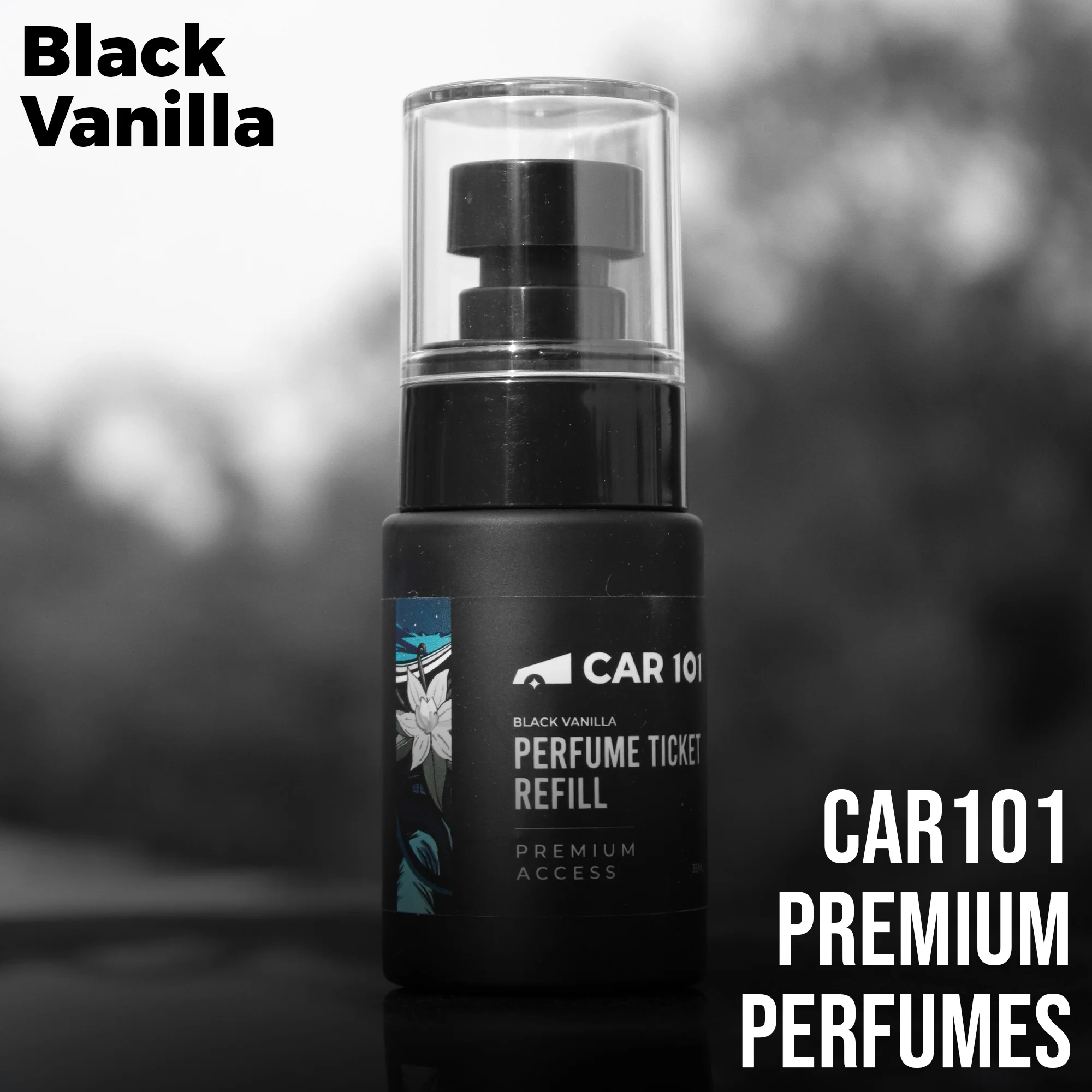 CAR101 Black Vanilla – Smooth & Warm Car Perfume - Image 6