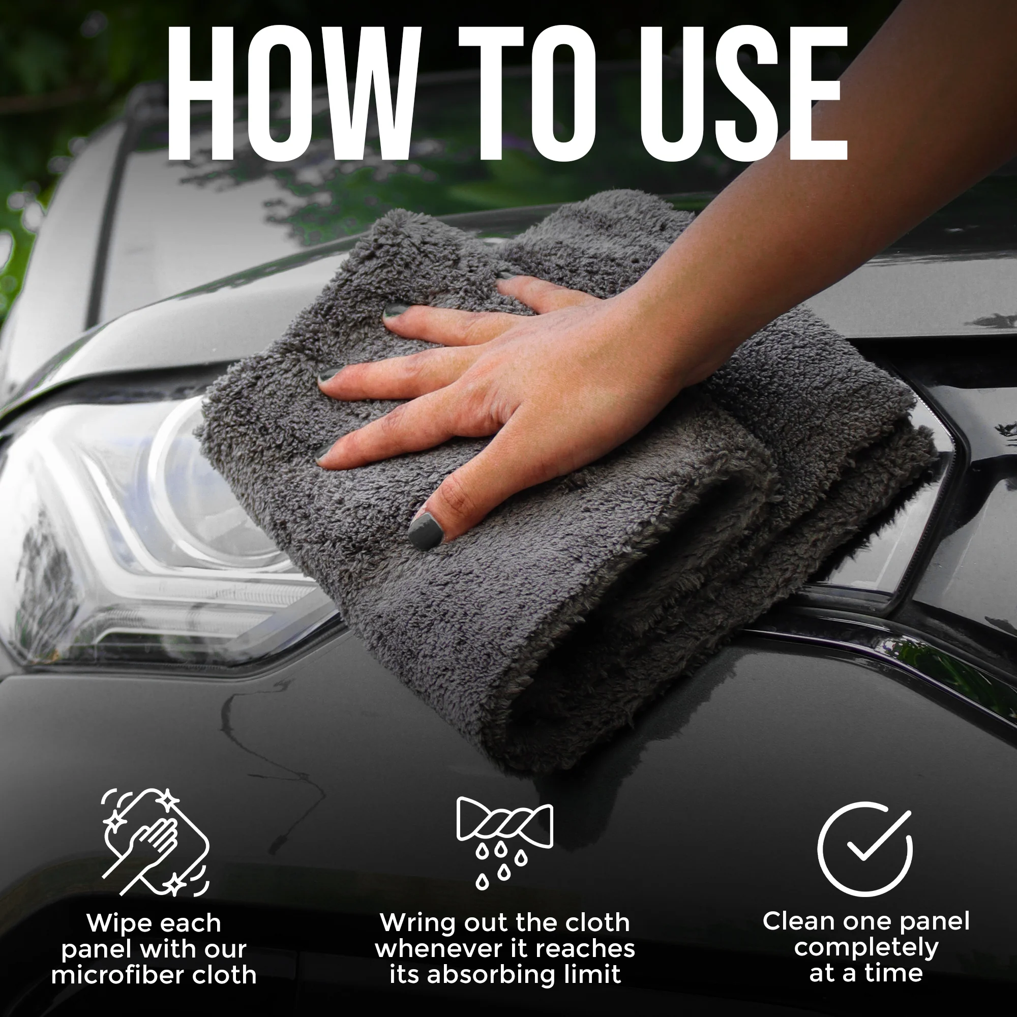 CAR101 Coral Fleece Microfibre Towel – 550 GSM - Image 3