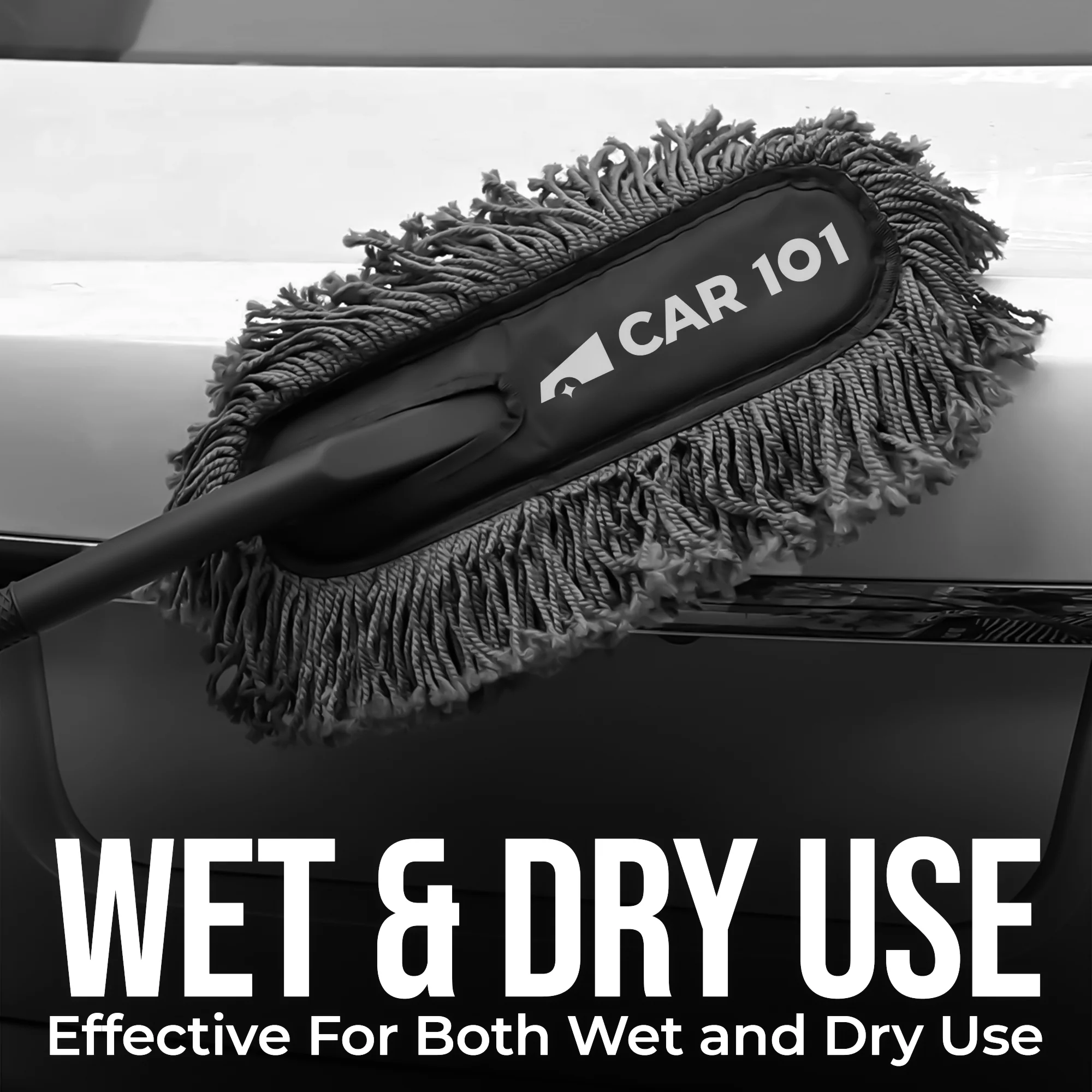 CAR101 Everyday Use Twisted Loop Daily Microfibre Car Duster (Grey) - Image 6