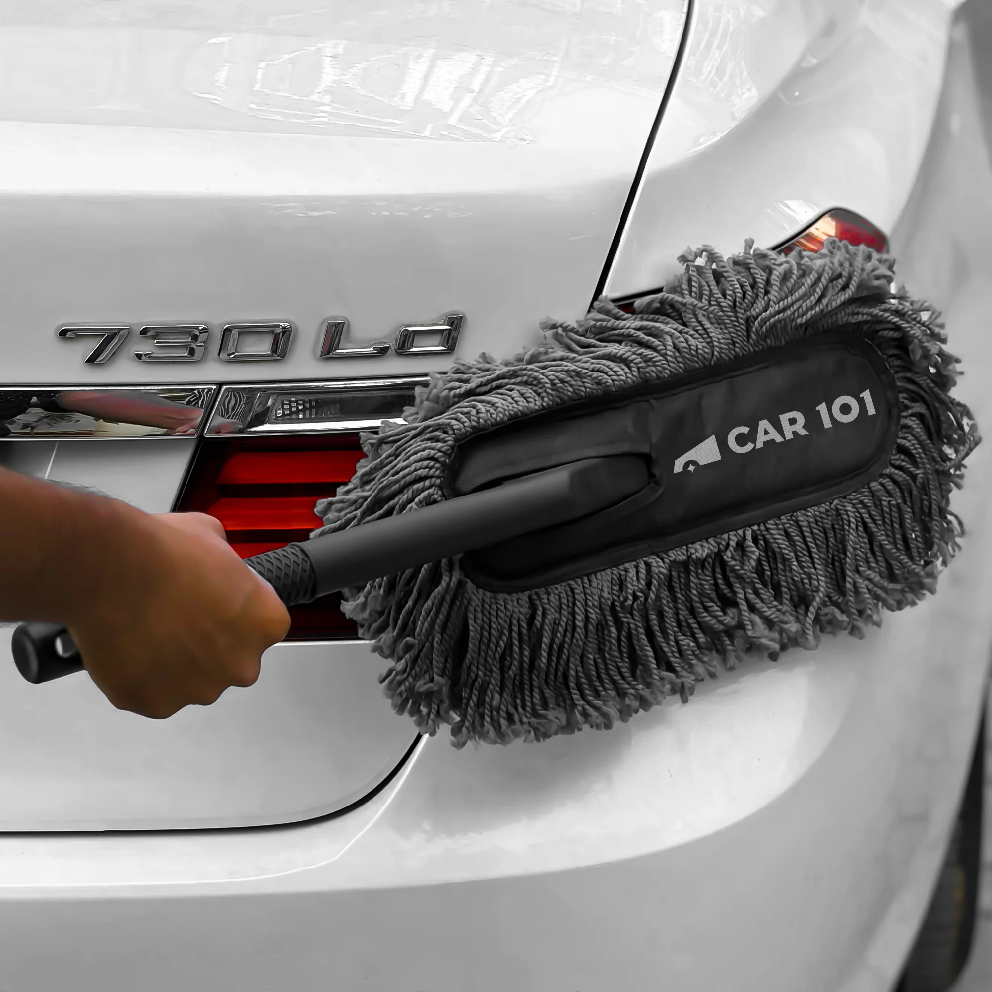 CAR101 Everyday Use Twisted Loop Daily Microfibre Car Duster (Grey) - Image 9