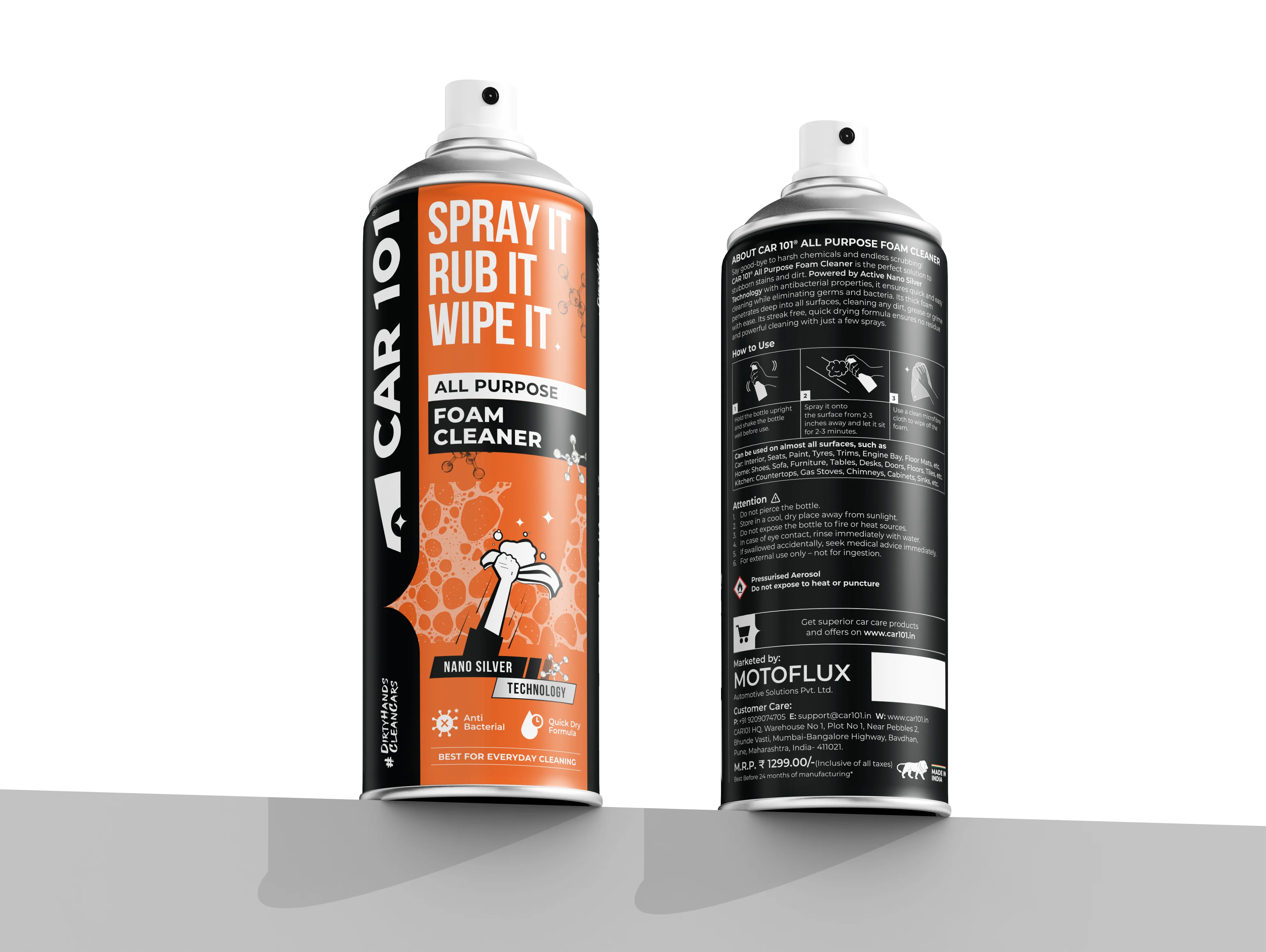 All Purpose Foam Cleaner | Best for daily cleaning | Car interior & Exterior | Anti Bacterial | 500ml large Size - Image 11