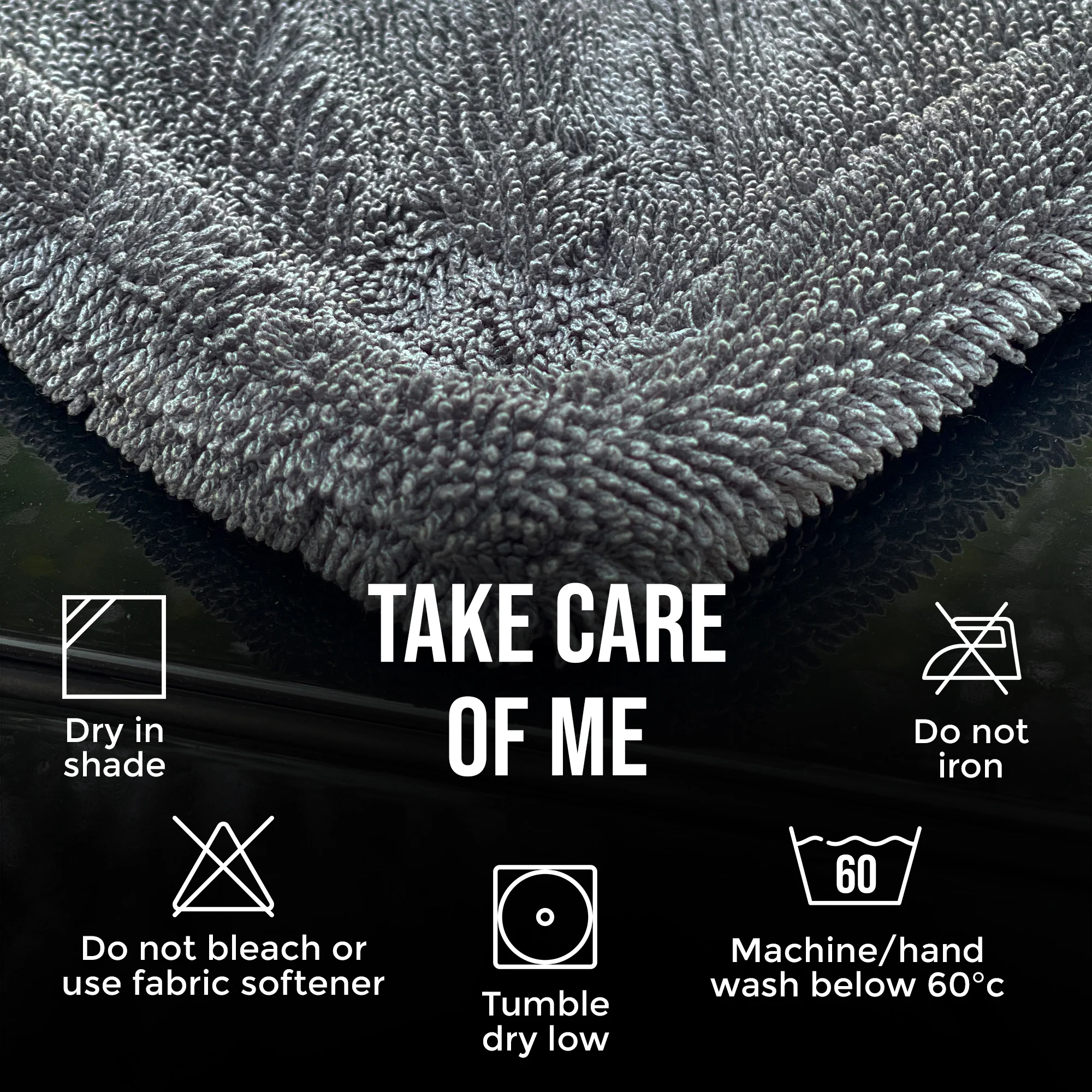 CAR101 1200 GSM Twisted Loop Drying Towel - Image 7